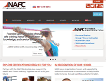 Tablet Screenshot of nafctrainer.com